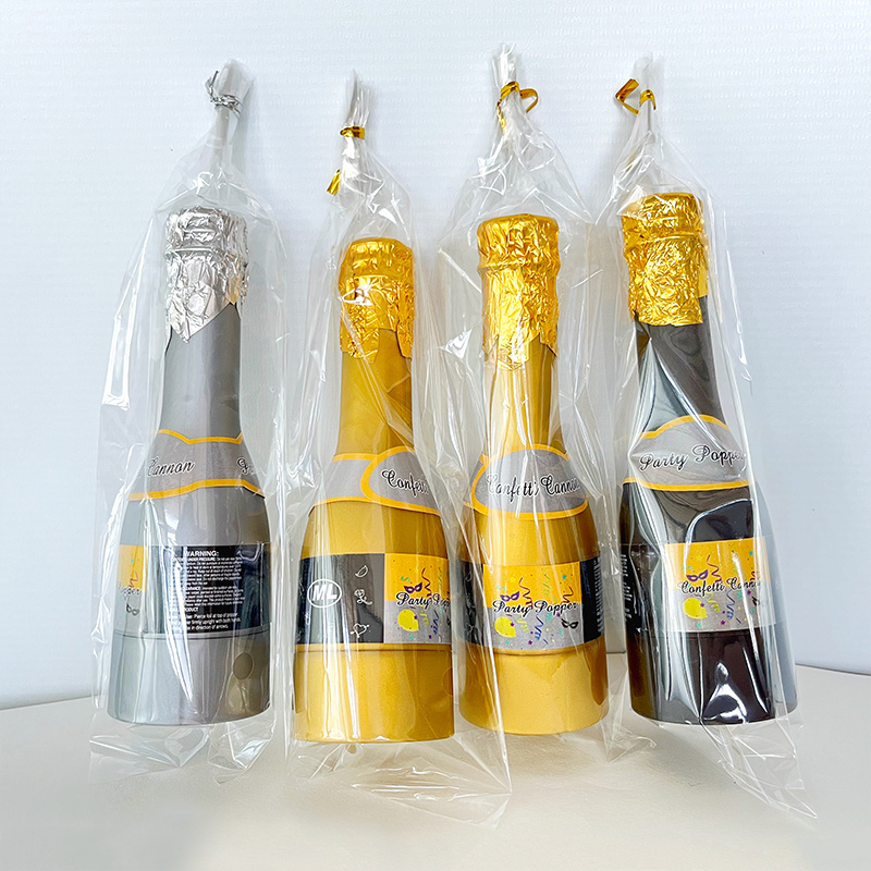 Birthdays Weddings Foil Silver Gold Rose Gold Confetti Popper Party Confetti Cannon Mini Wine Bottle Confetti Cannon