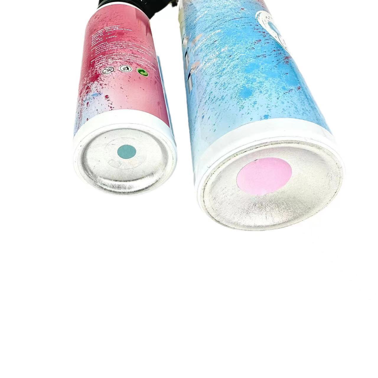 New Celebration Party Press Boy Girl Gender Reveal Color Cannon Powder Spray Bottle Spray Bottle Air Mist Gender Reveal Salute