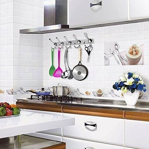 Heavy Duty Highly Functional Living Room Bedroom 5 Hook Hangers Stainless Steel Washing Drying Wall Mounted Coat Rack