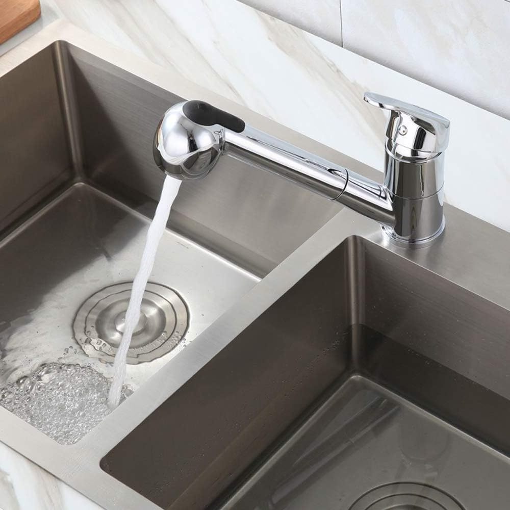 Sink Faucet Single Lever Mixer Tap Mixed Bathroom Faucet (Pull Out Faucet)