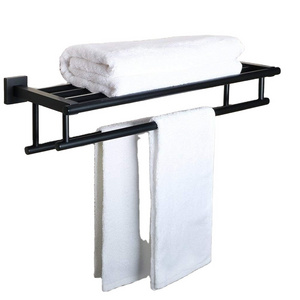 Stainless Steel Metal Towel Rack Paper Holder Towel Rack Towel Bar Hooks For Bathroom