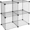 Basics 6-Cube Wire Grid Storage Shelves, 14