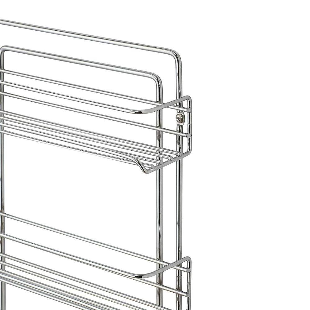 Stainless Steel 3 Tier Kitchen Spice Rack Organizer Shelf Kitchen Cabinet Pantry Organizer for Non-folding Rack,non-folding Rack