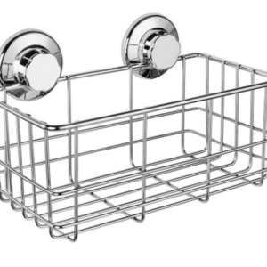 Stainless Steel Suction Cup Shelf for Bathroom or Kitchen