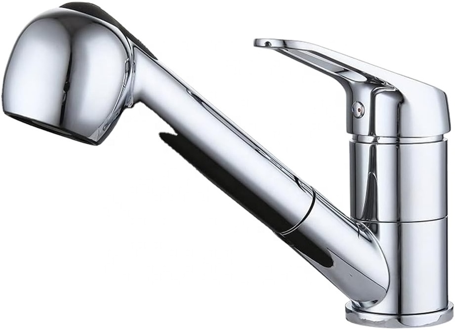 Sink Faucet Single Lever Mixer Tap Mixed Bathroom Faucet (Pull Out Faucet)