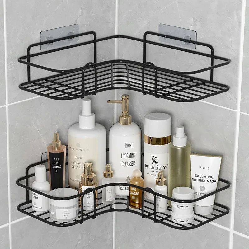 Rustproof Stainless Steel Bathroom Shower Caddy Floating Shelves Shelves Wall Shower Shelf Organizer Rack