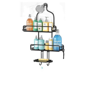 Adjustable 3 Tier Baskets Large Rust Proof Bathroom Shelf Hanging Shower Organizer Soap Holder