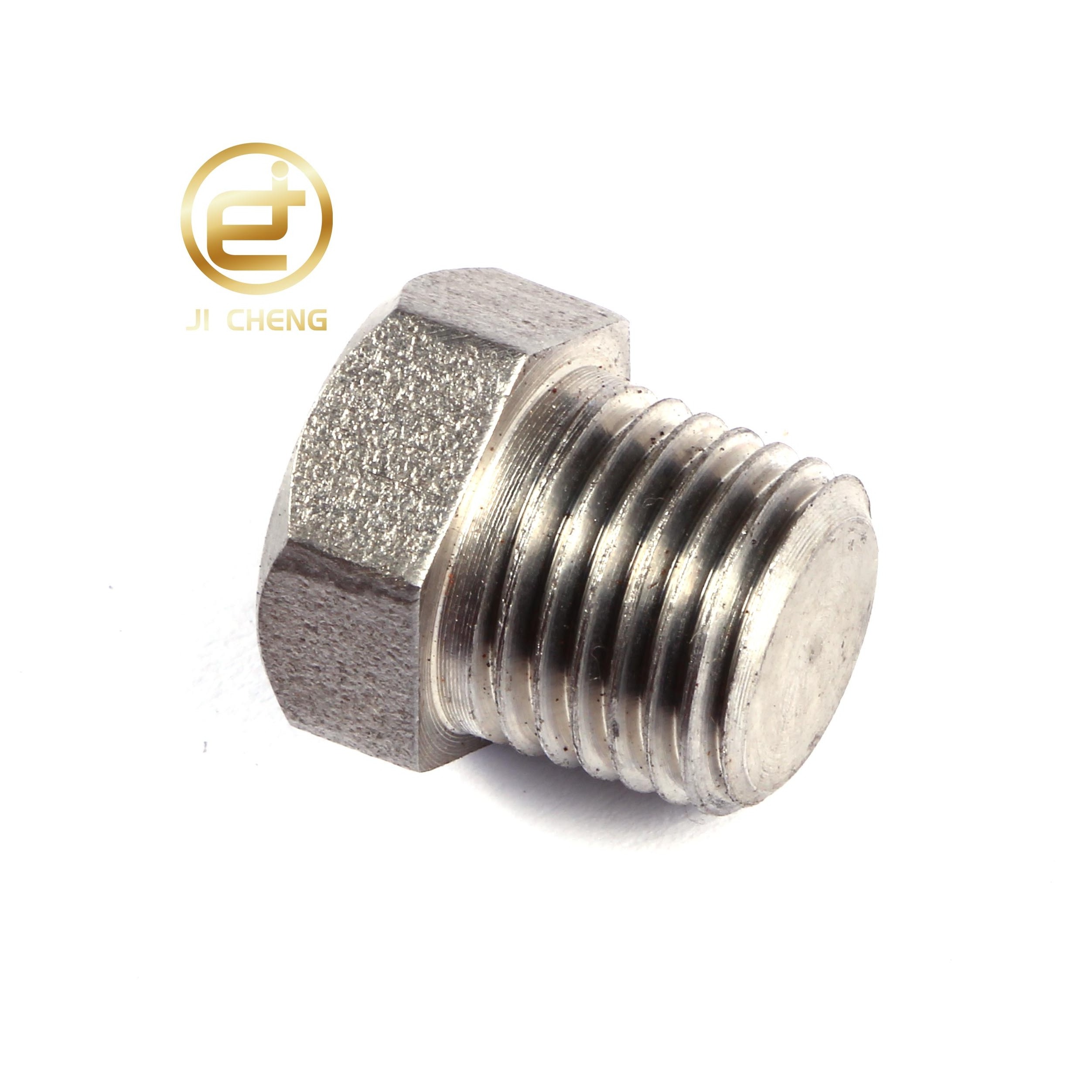 1-1/4'' ASME Threaded NPT Hex Head Plug 304L 3000# Forged Stainless Steel A105 Pipe Fitting