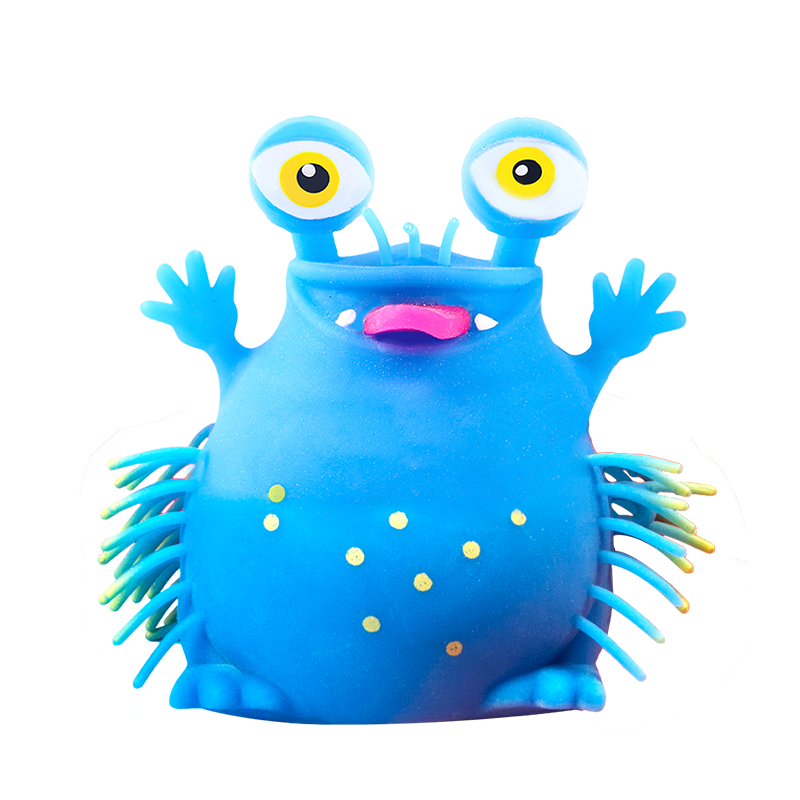 Promotional TPR Cute Kids Big Alien Fidget Toys One Eye Monster Puffer Ball Toys Stress Relief