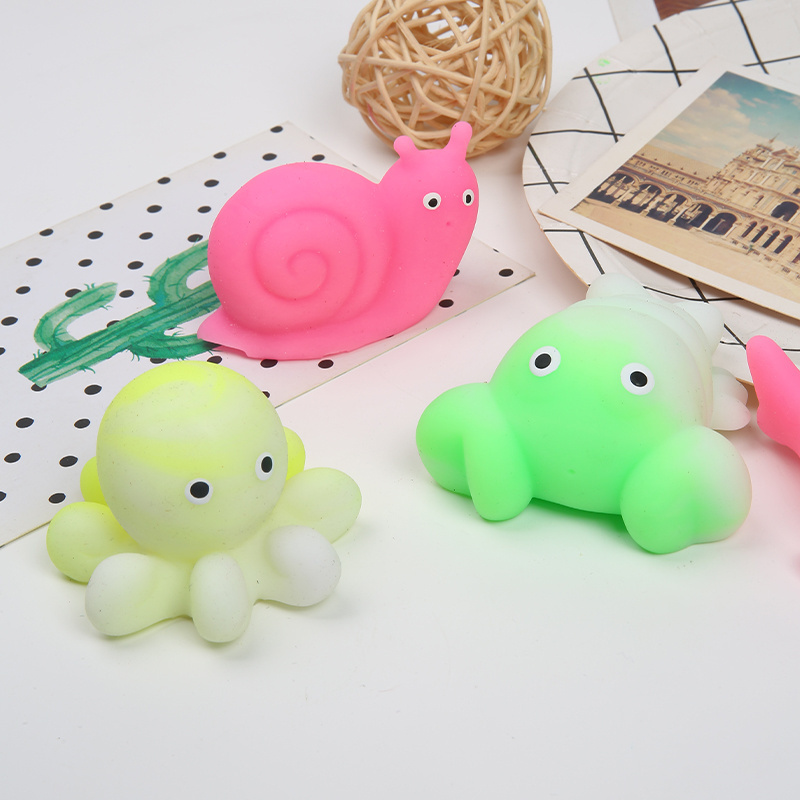 Hot design multi squishy sea animal series toys pressure relief Crab octopus fidget sensory kids fun gift mochi toys