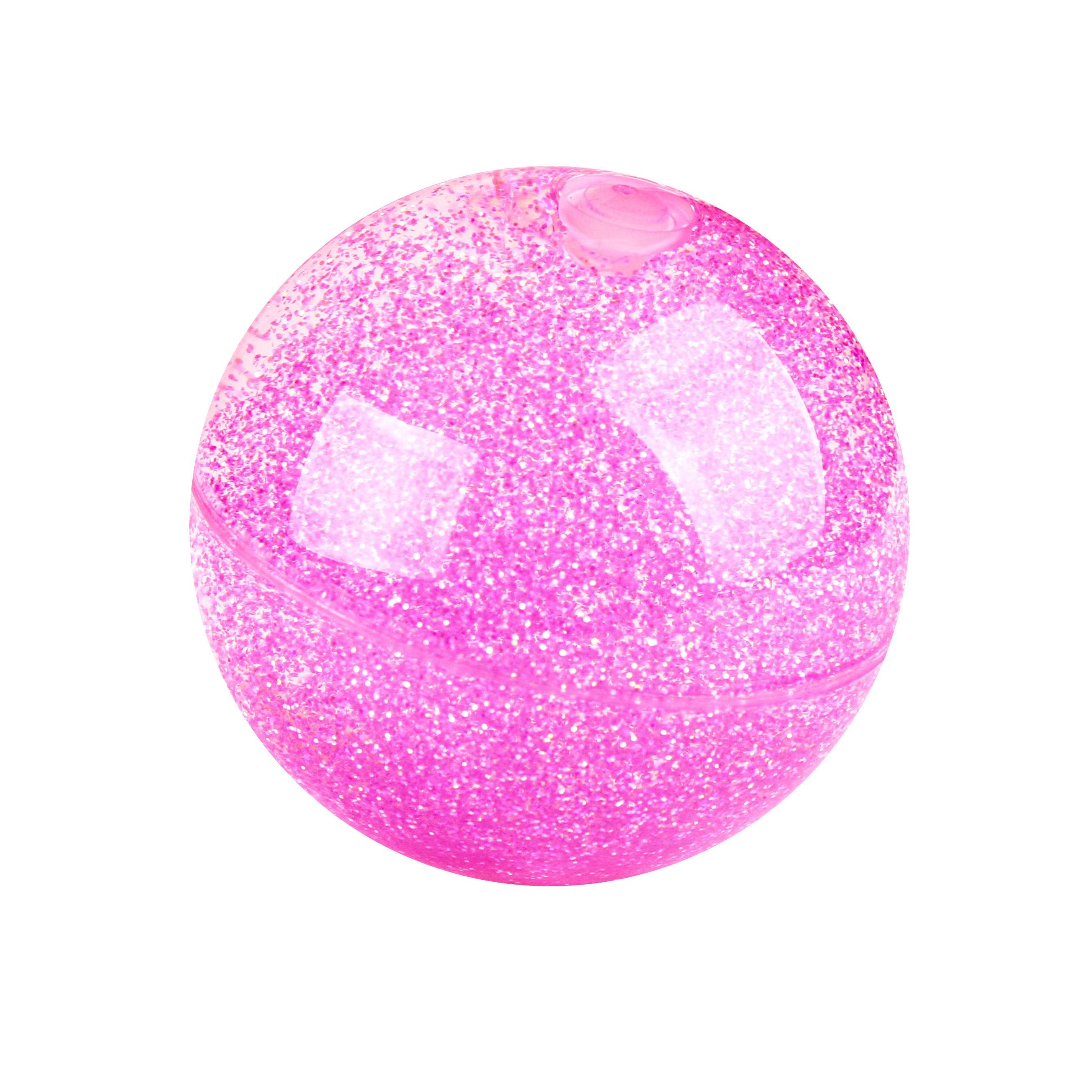 80mm Plastic TPU Promotion Gifts Sparkle Shining Glitter Sequin Floating Bouncing Ball with Liquid Water