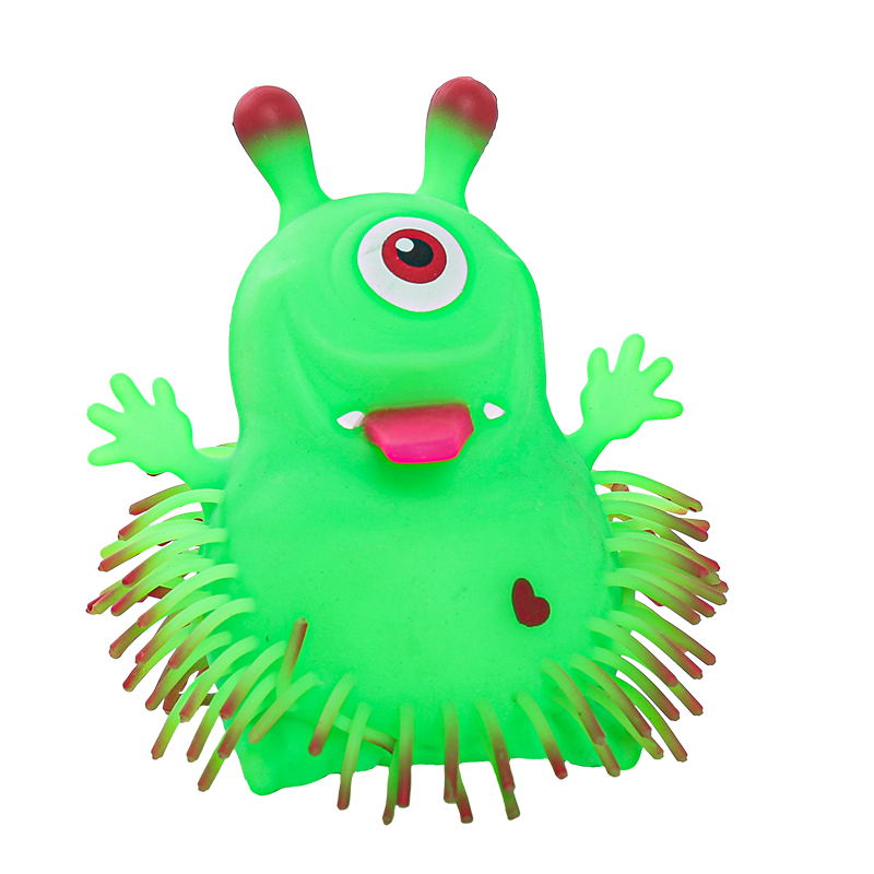 Promotional TPR Cute Kids Big Alien Fidget Toys One Eye Monster Puffer Ball Toys Stress Relief