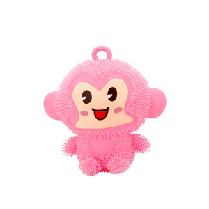 Stress Relief Toy Tiktok Hot Sale Squeeze Toy TPR Material Flashing puffer hip-hop monkey Anti-pressure Toy For Kids