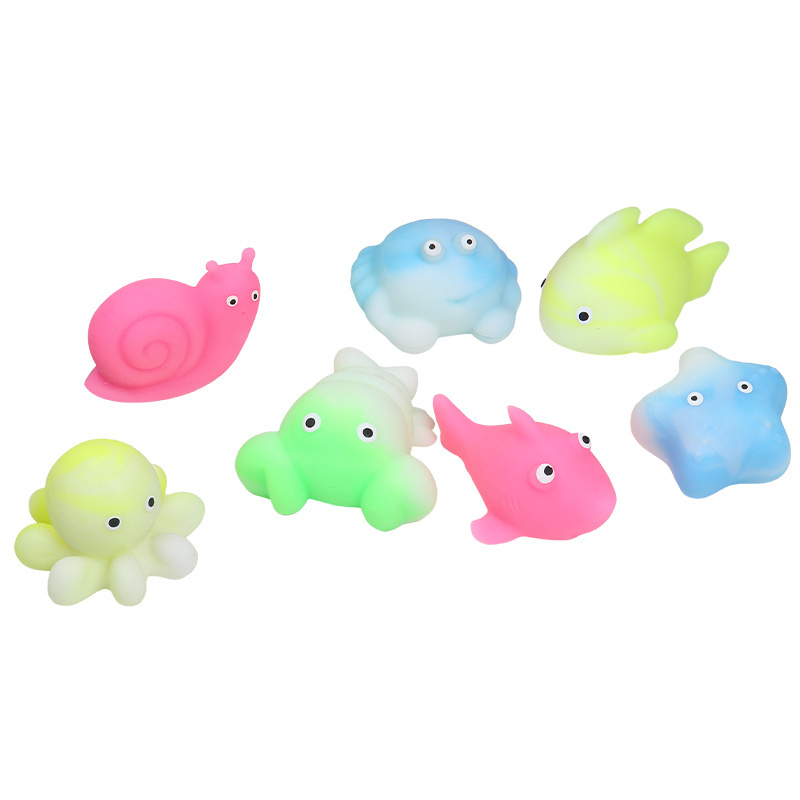 Hot design multi squishy sea animal series toys pressure relief Crab octopus fidget sensory kids fun gift mochi toys