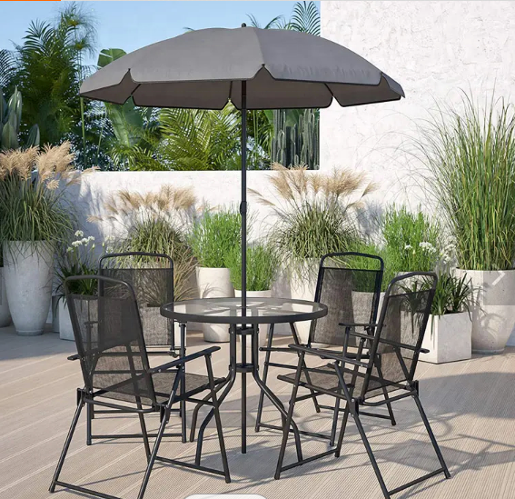 Luxury Outdoor Patio lawn Garden Gazebo Ornaments Furniture Umbrella Table and Chair Sofas Sets