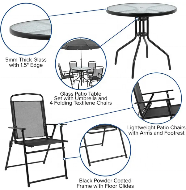 All Weather Luxury Outdoor Patio lawn Garden Gazebo Ornaments Furniture Umbrella Table and Chair Sofas Sets