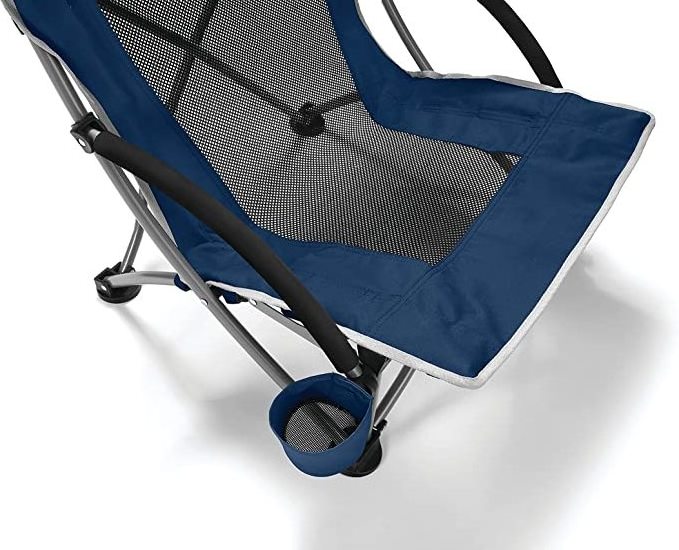 Jazeel amazon hot selling Camping Chair Beach Chair with UPF 50+ Adjustable Umbrella