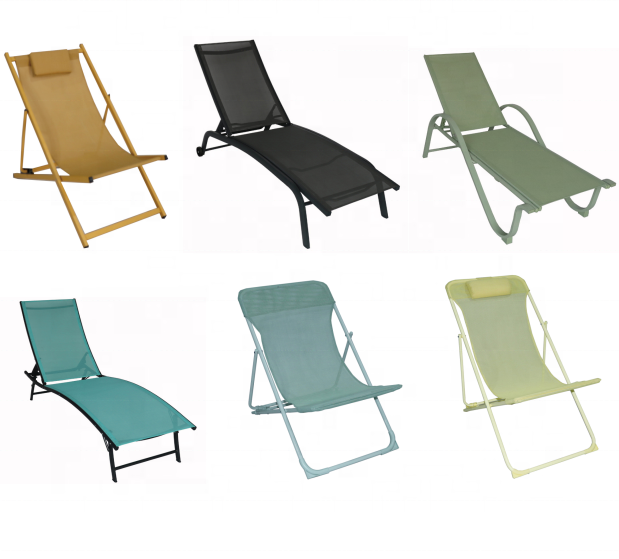 Lounge Dining Chair Modern Metal Bed Chaise Beach Sun Furniture Folding Loungers Fold Up Garden Lounger