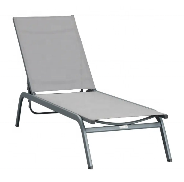 Modern Patio Outdoor Furniture Sun Lounger Bed All Weather Garden Hotel Poolside Chaise Lounge Chair