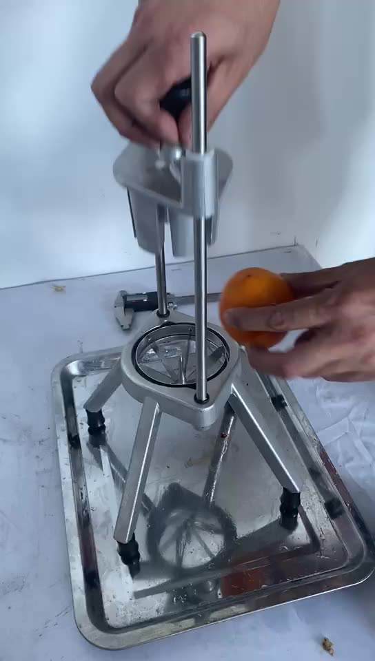 4 Disc Stainless Steel Manual Hand Press Potato Fruit Apple Orange Chopper Slicer Machine Lemon Slicer