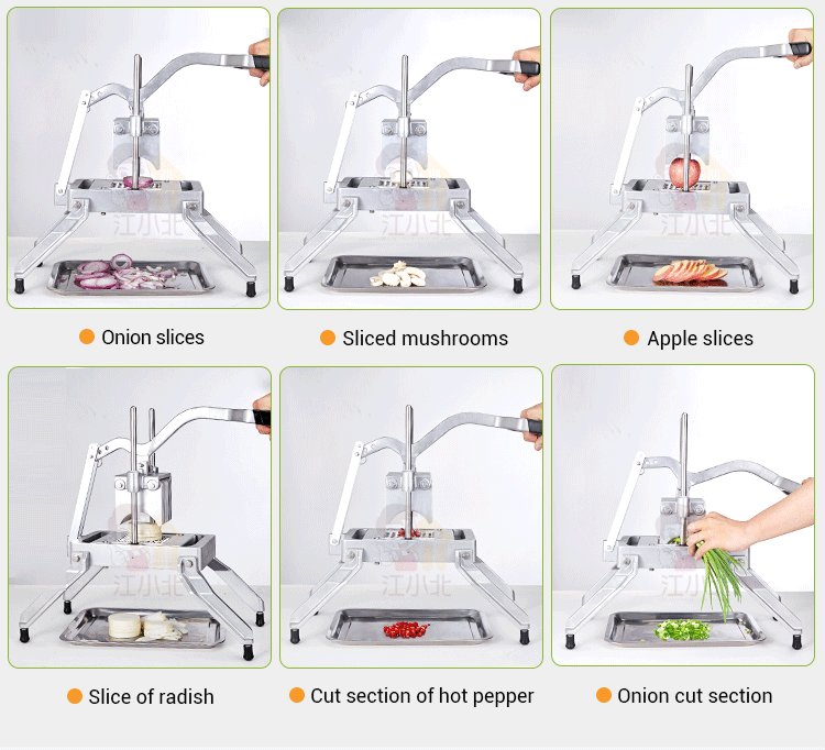 3/16 inch High Quality Kitchen Fruit Vegetable Tools Green Onion Cutter Tomato Potato French Fries Chips Slicer Machine