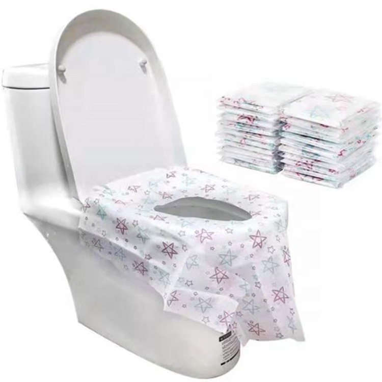 Travel Essentials printing Disposable Toilet Seat Cover In Public Restrooms Airplane for kids pregnant woman