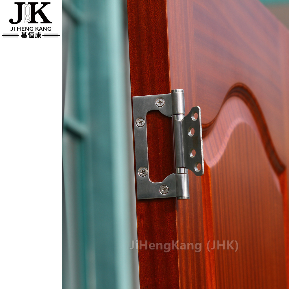 JHK-018 Cedar Wood Veneer Doors Wood Veneer Door Skin With Cherry Texture Surface Finished Veneer Moulded Door