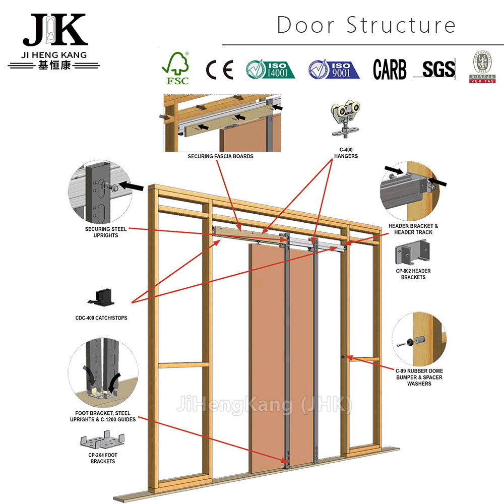 JHK-China sliding shutter door sliding shutters wholesale