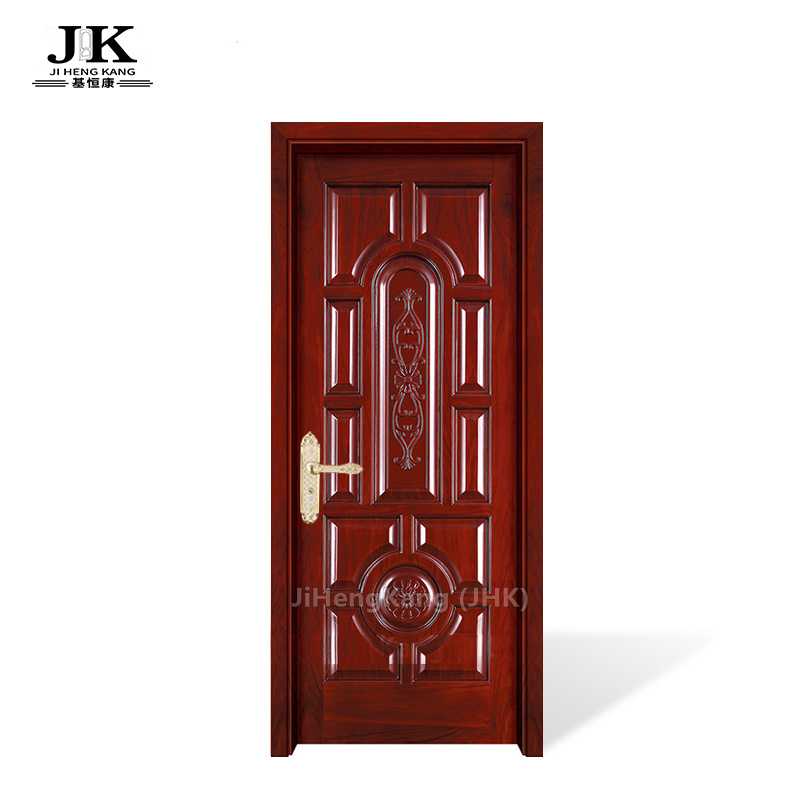 JHK-018 Cedar Wood Veneer Doors Wood Veneer Door Skin With Cherry Texture Surface Finished Veneer Moulded Door