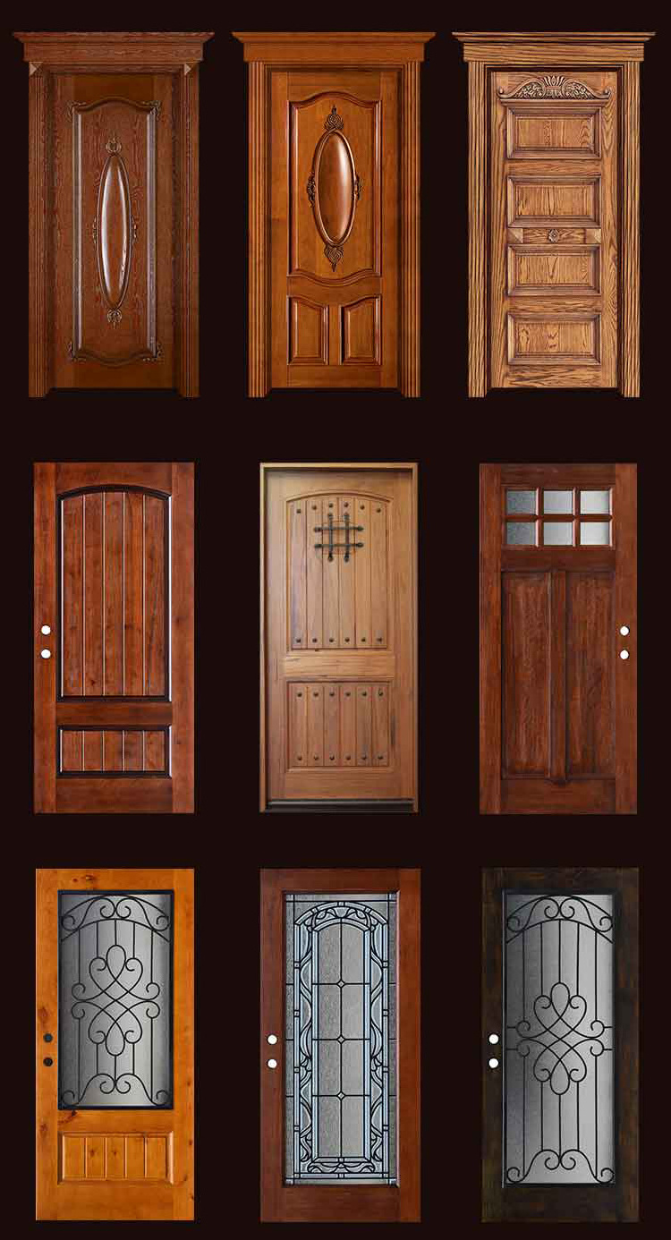 JHK- Fire Wood Door Design Fire Rated Door Fireproof Wood Door