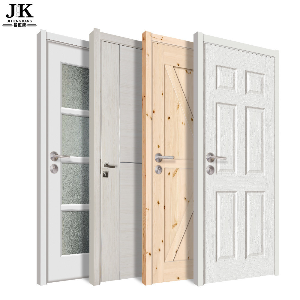 JHK- White Primer Wood Veneer PVC Melamine WPC ABS Doors Internal