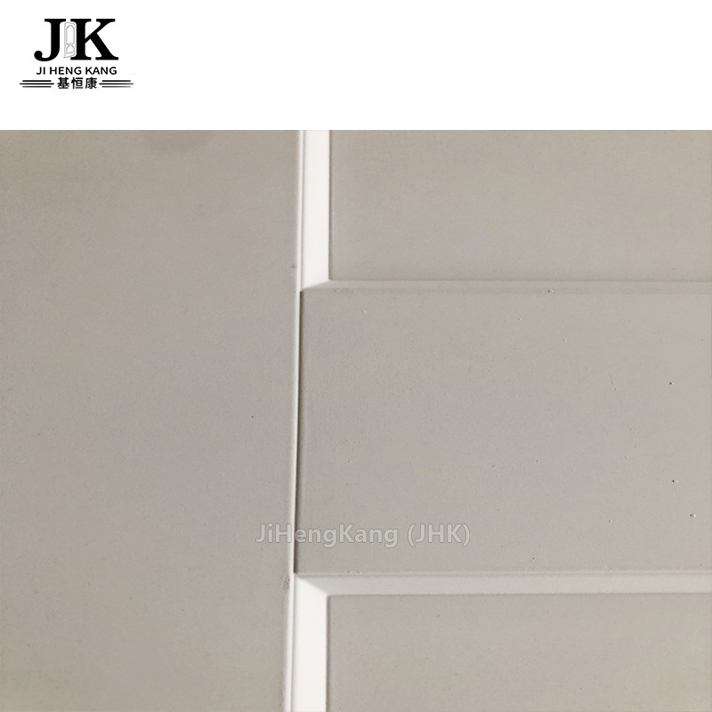 JHK-MS03 Hot Sale Pvc Accordion Folding Bifold Door Mirror Bifold Closet Doors With Smooth Surface Shaker Molded 3 Panel Craftsm