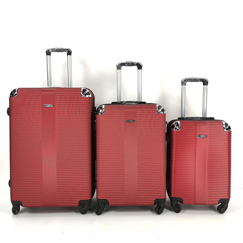 Modern Style Luggage ABS Valise Trolley Carry On Suitcase Set With Zipper TSA Lock