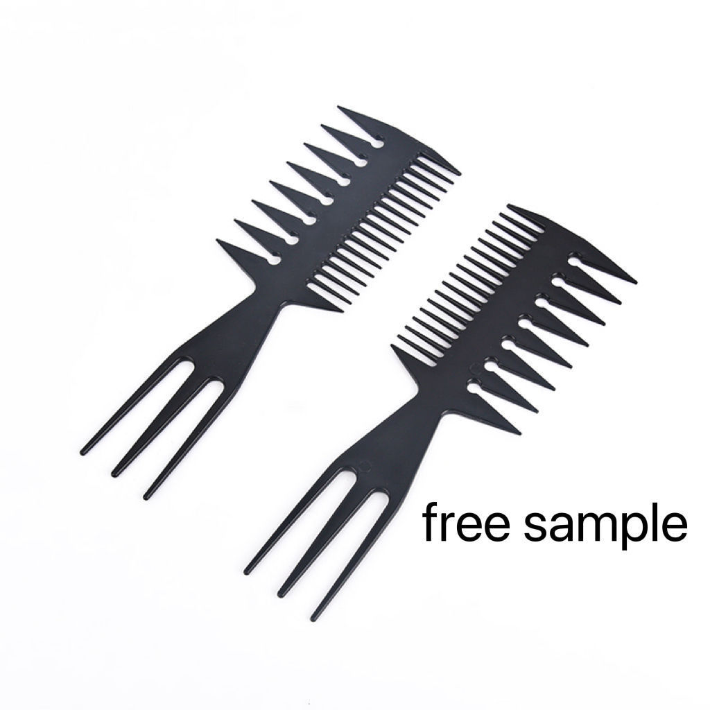 Factory Double Sided Barber Tail African Teasing Afro Wide Tooth Detangle Styling Hair Comb