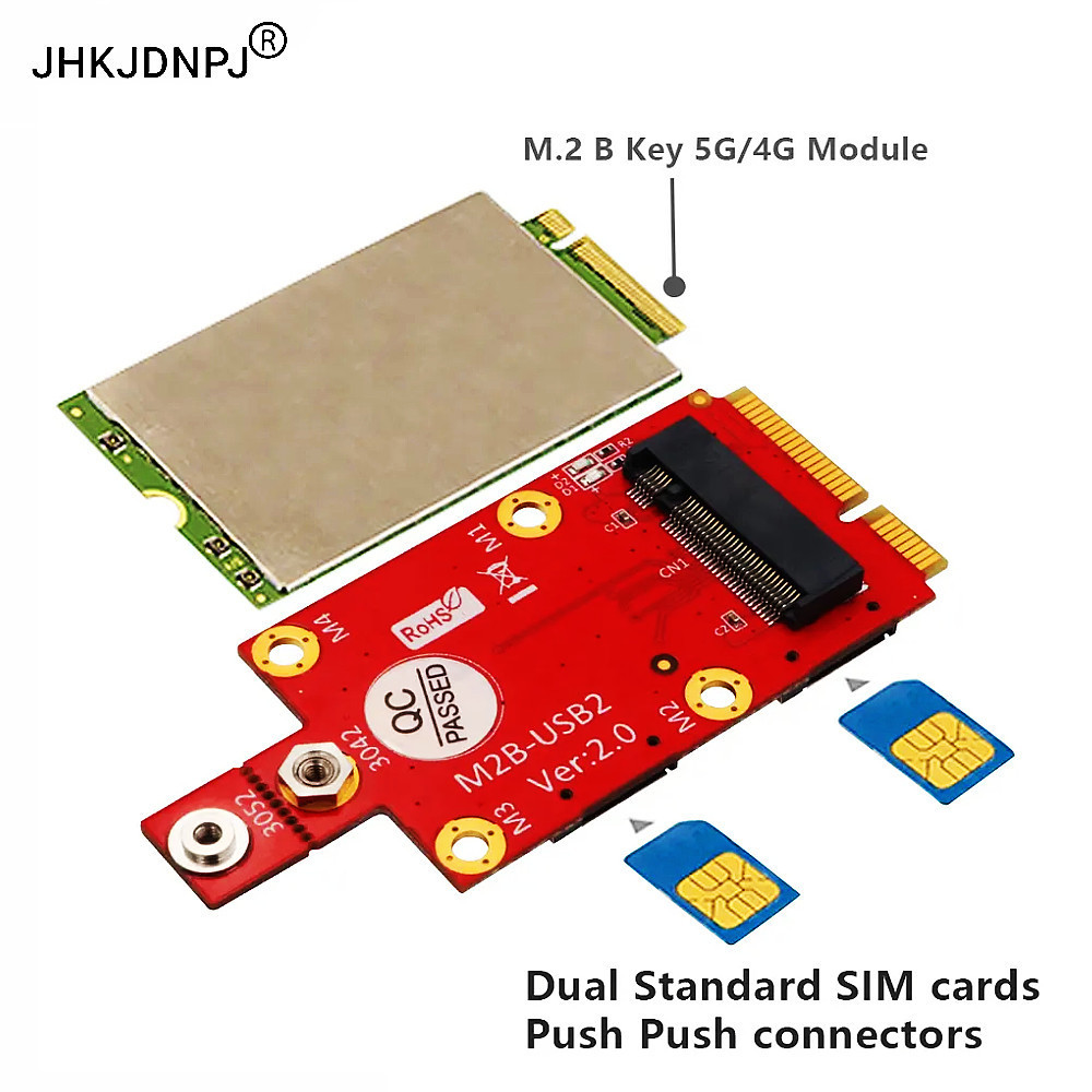 NGFF M.2 Wireless Module To Mini PCI-E MPCIe Adapter Card For 5G 4G 3G LTE GSM Modem Module