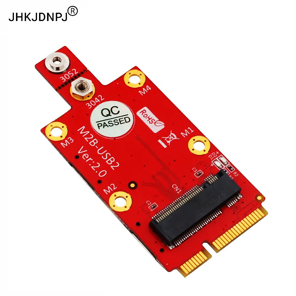 Mini PCI-E 52Pin MPCIe to NGFF M.2 B Key Slot Wireless Adapter Card For 5G 4G 3G LTE GSM Modem Module