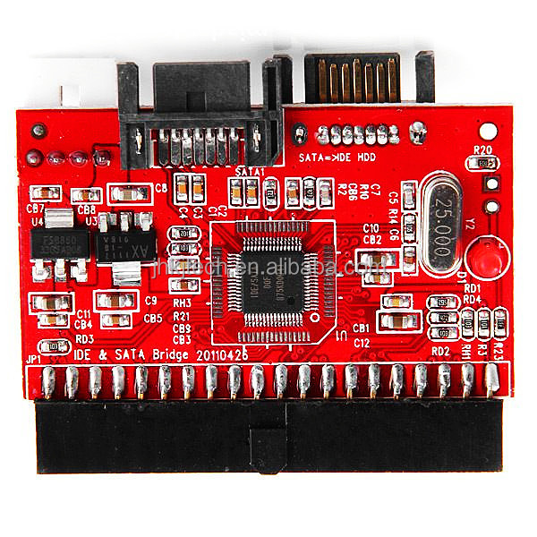 Newest IDE 40Pin to SATA/ SATA to IDE 40 Pin Converter/ Adapter Card with SATA Data Cable