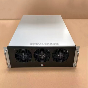 Wholesale 6 8 GPU Rig 4U Server Rig Case with high speed 5300rpm Fans