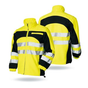 LX HI Vis Windproof Softshell Jacket Waterproof Reflective Safety Jacket With Reflective Tape