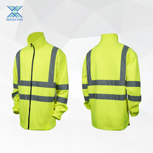 LX Hot Sale Hi-vis Reflective Fleece Jacket High Visibility Safety Jacket For Man