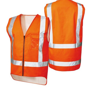 Strip Mesh Fabric Construction Security Safety Reflective Vest