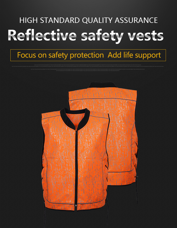 LX Wholesale High Visibility Reflective Safety Vest Hi Vis Red Reflective Vest