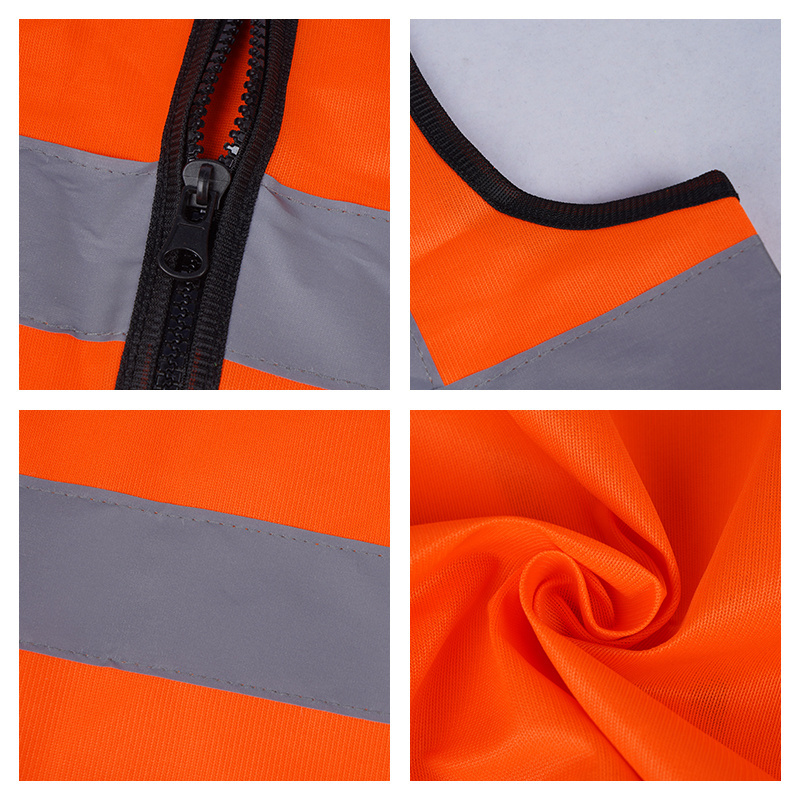 LX Low MOQ High Visibility Safety Reflector Vest Reflective EN 20471 Engineer Vest Class 2 Reflective Waistcoat