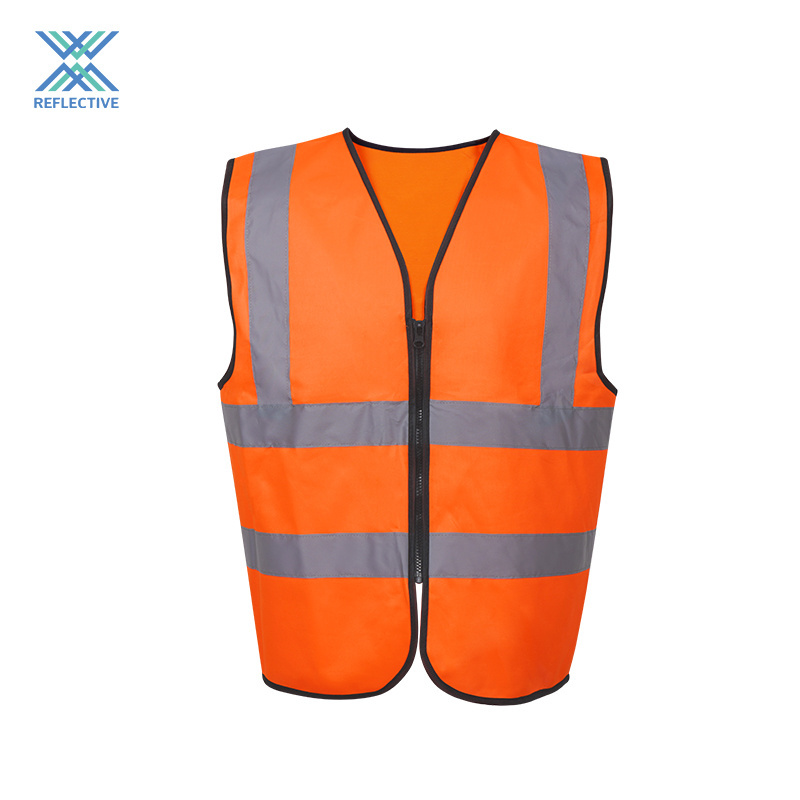 LX Low MOQ High Visibility Safety Reflector Vest Reflective EN 20471 Engineer Vest Class 2 Reflective Waistcoat