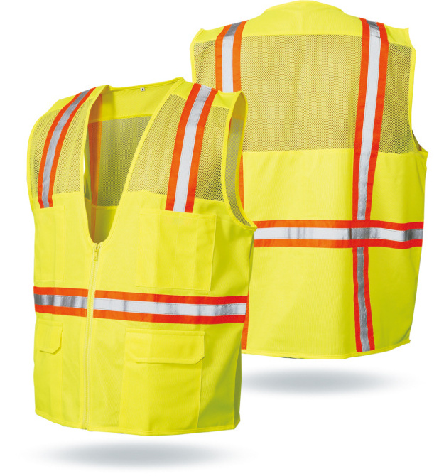 Mesh running vest, High Visibility Safety Vest Running Reflective Gear