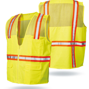 Mesh running vest, High Visibility Safety Vest Running Reflective Gear