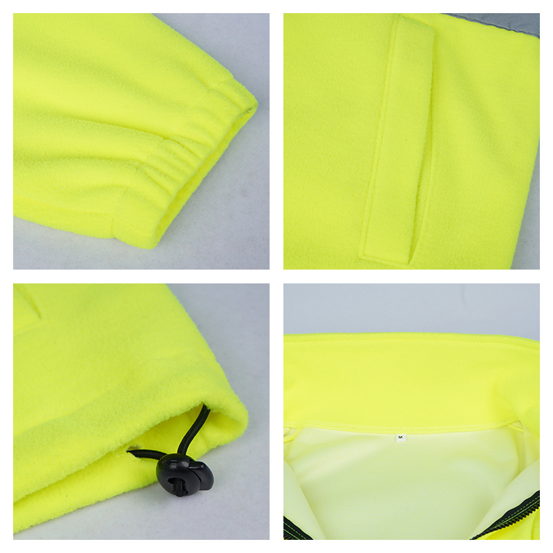 LX Hot Sale Hi-vis Reflective Fleece Jacket High Visibility Safety Jacket For Man