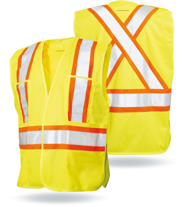 Mesh running vest, High Visibility Safety Vest Running Reflective Gear