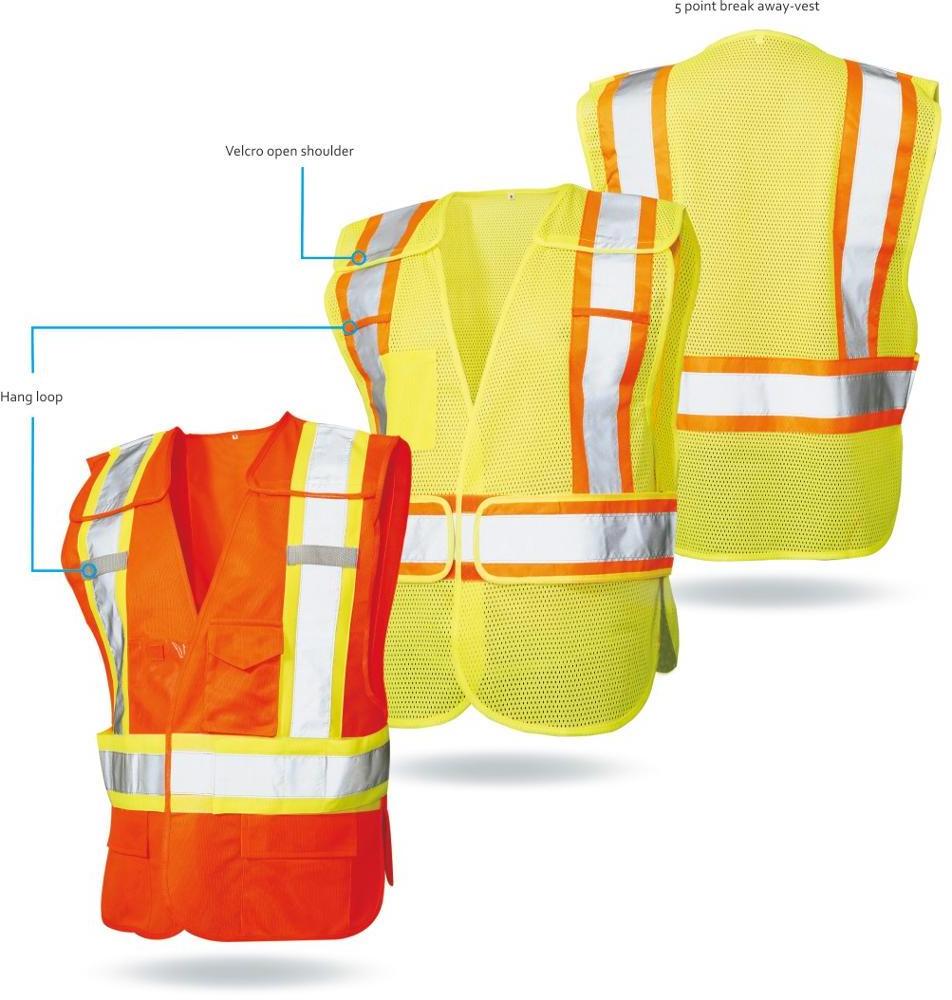 Mesh running vest, High Visibility Safety Vest Running Reflective Gear