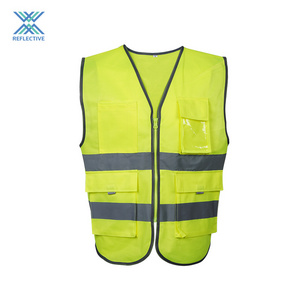 LX Wholesale Low MOQ Engineer Safety Vest EN 20471 Industrial Vest Class 2 Reflective Waistcoat